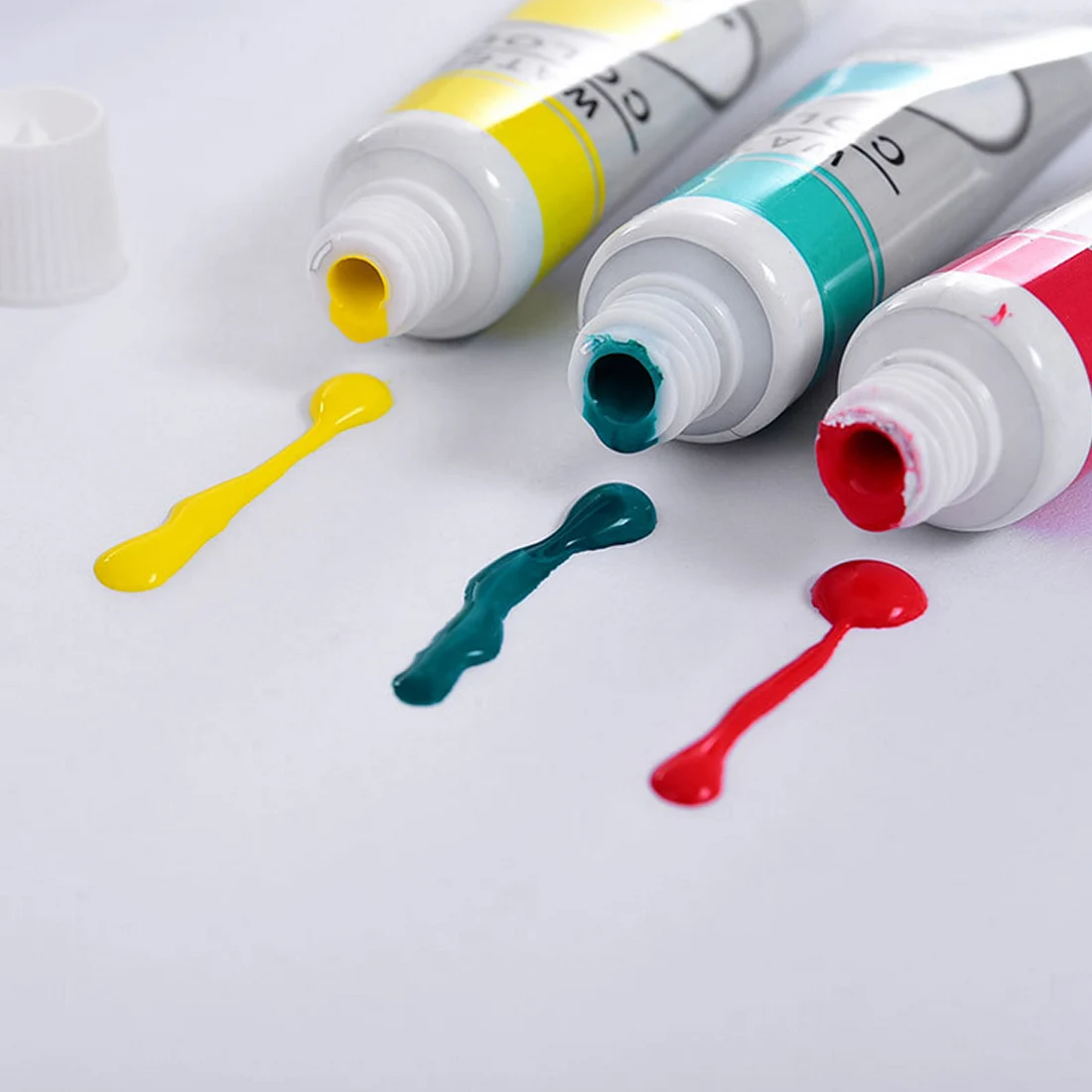 

Professional Acrylic Paints Set 12 Colors 12ml Hand Painted Wall Painting Textile Paint Brightly Student Painting Art Supplies