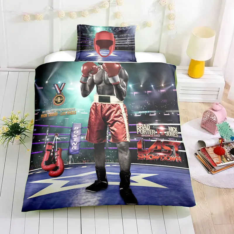 Boxer 3D пододеяльник с Набор наволочек, гоночный драйвер, пожарный пилот, боксер, комплекты постельного белья для мальчиков, подарок на день рождения, домашний текстиль - Цвет: Boxer