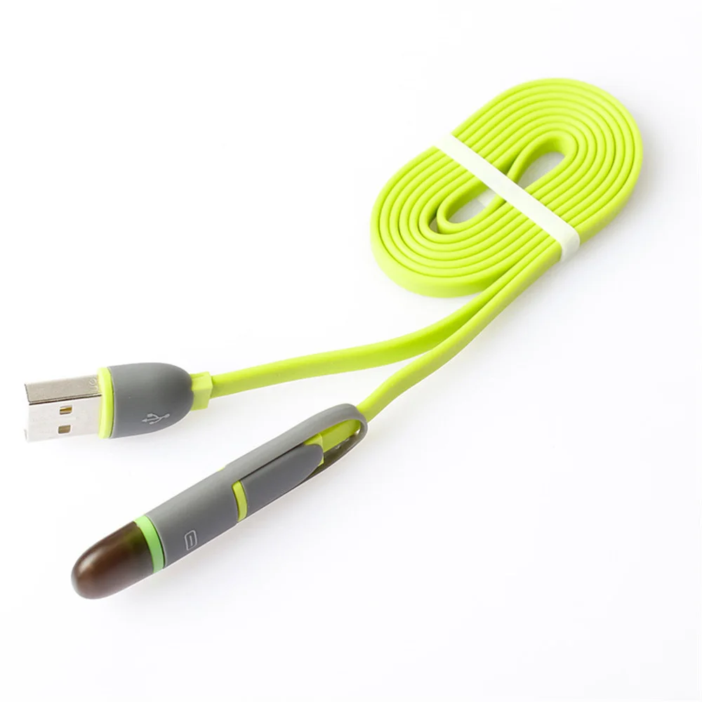 Быстрая Зарядка Кабель Micro Usb + 8Pin 2 в 1 Синхронизация Данных Зарядное Устройство