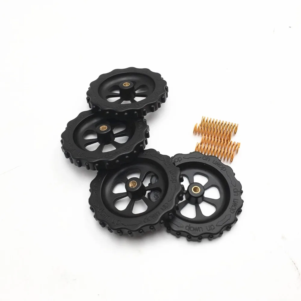 4 шт./компл. большая ручная Поворотная Выравнивающая гайка и пружины для Creality CR