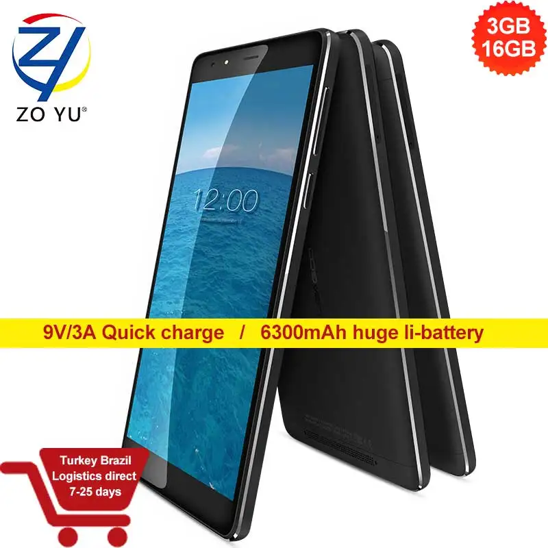 Leagoo Shark 1 Поддержка OTG fm 6300 мАч 3 ГБ оперативной памяти 16 ROM Android 5.1 1.3 ГГц 4 г LTE
