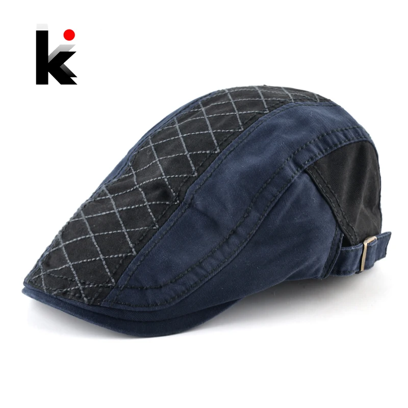 Модные береты 100% хлопок Кепки Для мужчин личности исправления Цвет
