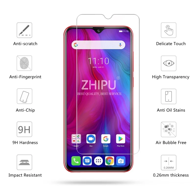 2 шт закаленное стекло для Ulefone power 6/3L стекло протектор экрана 2.5D 9H закаленное стекло для Ulefone power 6 защитная пленка