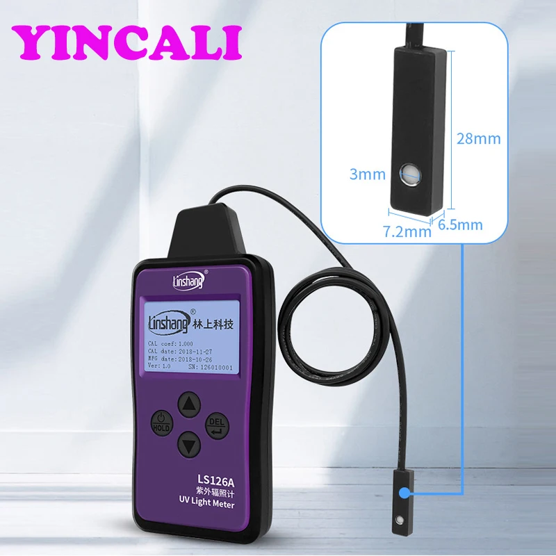 LS126A Измеритель ультрафиолетового света измеритель облученности в основном для