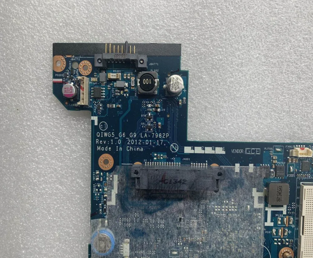 Для Lenovo G580 Материнская плата ноутбука без CPU интегрированная видеокарта LA 7982P