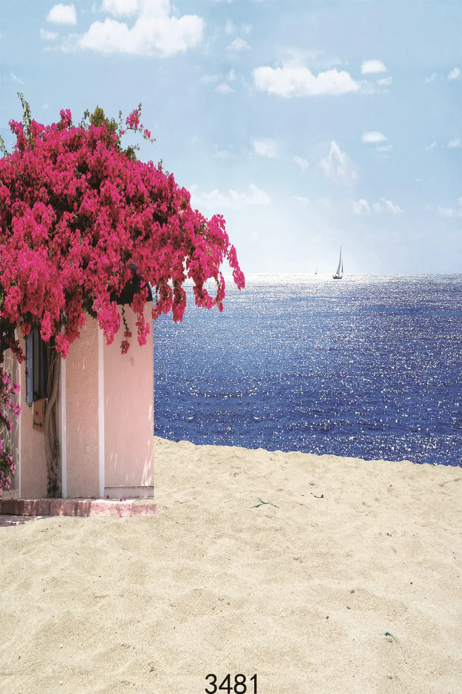 Фотофон в стиле ретро для детской фотостудии детский Свадебный Приморский дом