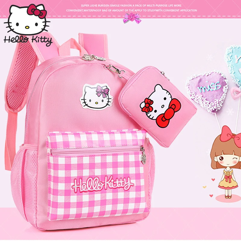 Hello kitty сумка Детская мультфильм Мода Рождество ребенок KT маленький кошелек рюкзак водонепроницаемый мальчик девочка школьный плюшевый