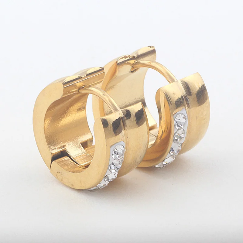 Элегантные серьги из нержавеющей стали 316L Золотые для женщин|earrings for women|gold