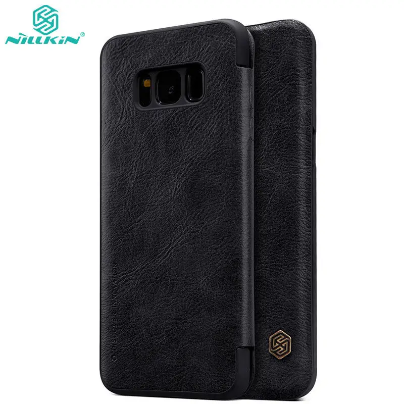 NILLKIN откидная крышка для Samsung Galaxy S8 кожаный чехол ультра тонкий телефон сумка 5.8