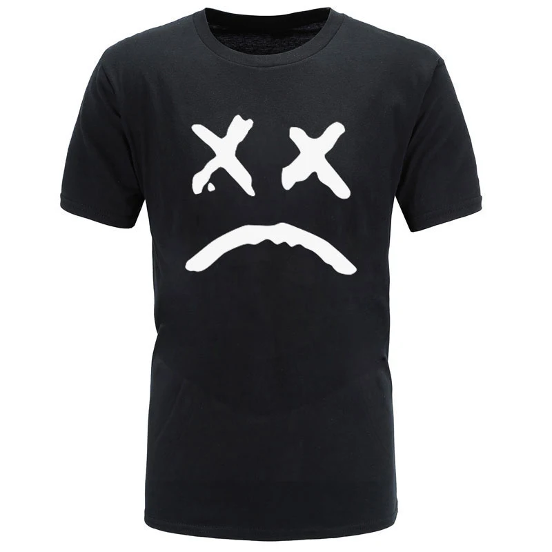 Летняя новая футболка lil с открытым носком мужские футболки графическим принтом