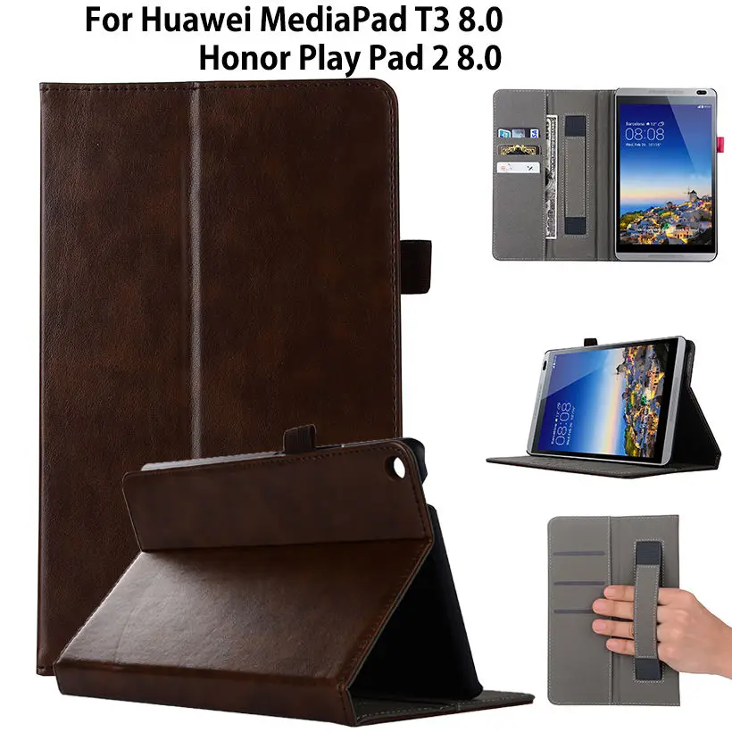 Чехол для Huawei MediaPad T3 диагональю 8 0 дюйма женский кожаный чехол подставка планшета