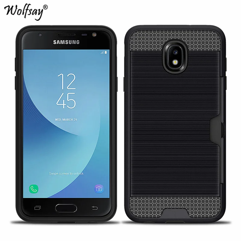 Чехол для samsung Galaxy J7 2018 защитный силиконовый Жесткий чехол телефона держатель