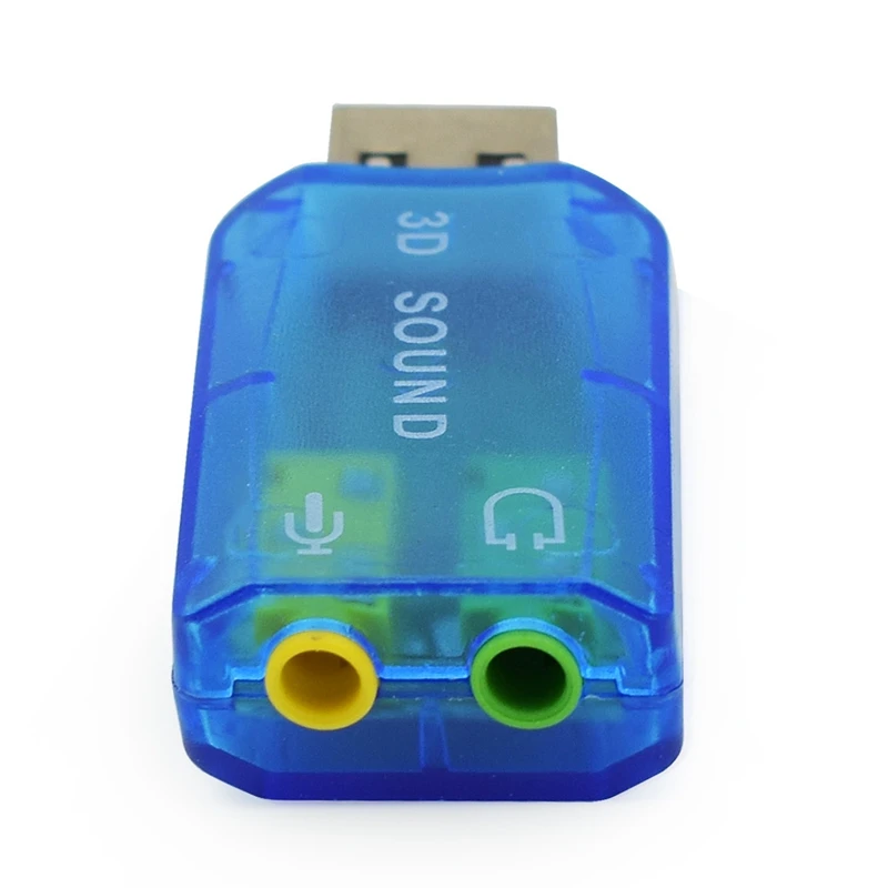 Для ПК ноутбука компьютера виртуальная звуковая карта 5 1 3D Внешний Usb аудио