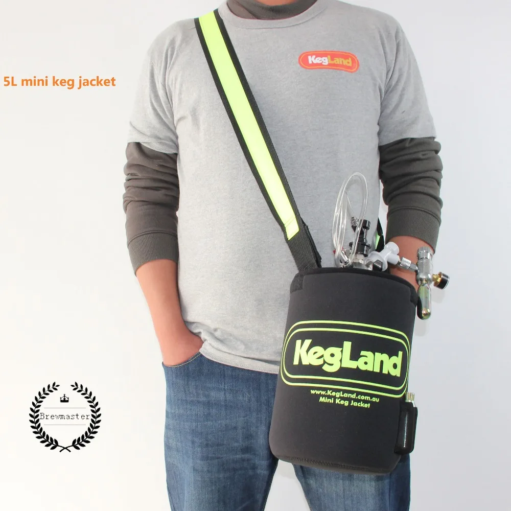 Неопреновая парка бочковая куртка для 4L 5L 10L mini keg сохраняет пиво охладитель