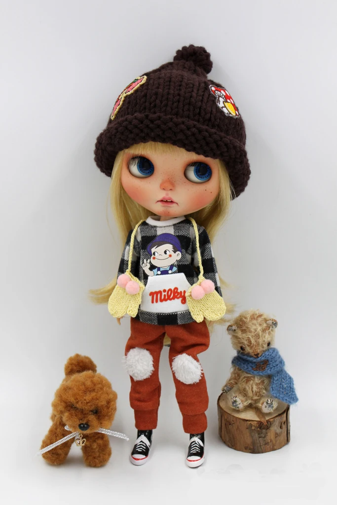 JSB07 модный костюм BJD Кукла одежда из двух частей костюмы для Blyth Кукла наряд Кукла Одежда кукла аксессуары