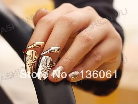 

10pcs Vintage Silver Punk Style Rhinestone Dragonfly Fingernails Cover Rings Sets For Women Jewelry Gifts Accessories Z2446
