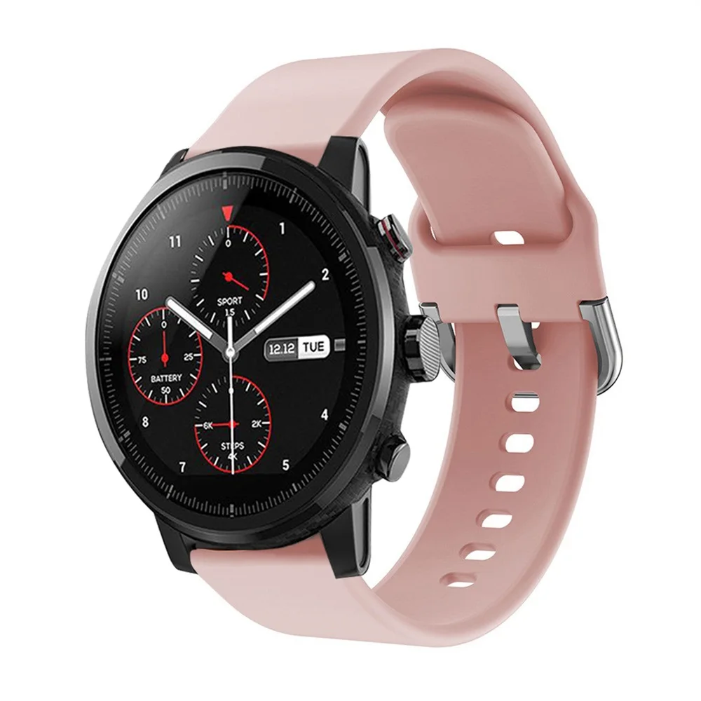 Силиконовый ремешок для наручных часов для Xiaomi Amazfit Stratos 2/Pace 1 для samsung Galaxy 46 мм/gear S3 для huawei Watch GT 22 мм