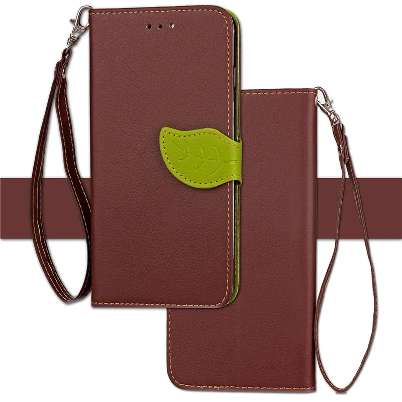 Luxury Leaves Wallet Leather Coque Case For CUBOT Rainbow 2 fundas Flip back cover Rainbow2 case Capa | Мобильные телефоны и