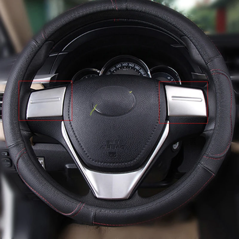 Наклейка на чехол автомобильного руля накладка отделка декор подходит для Corolla