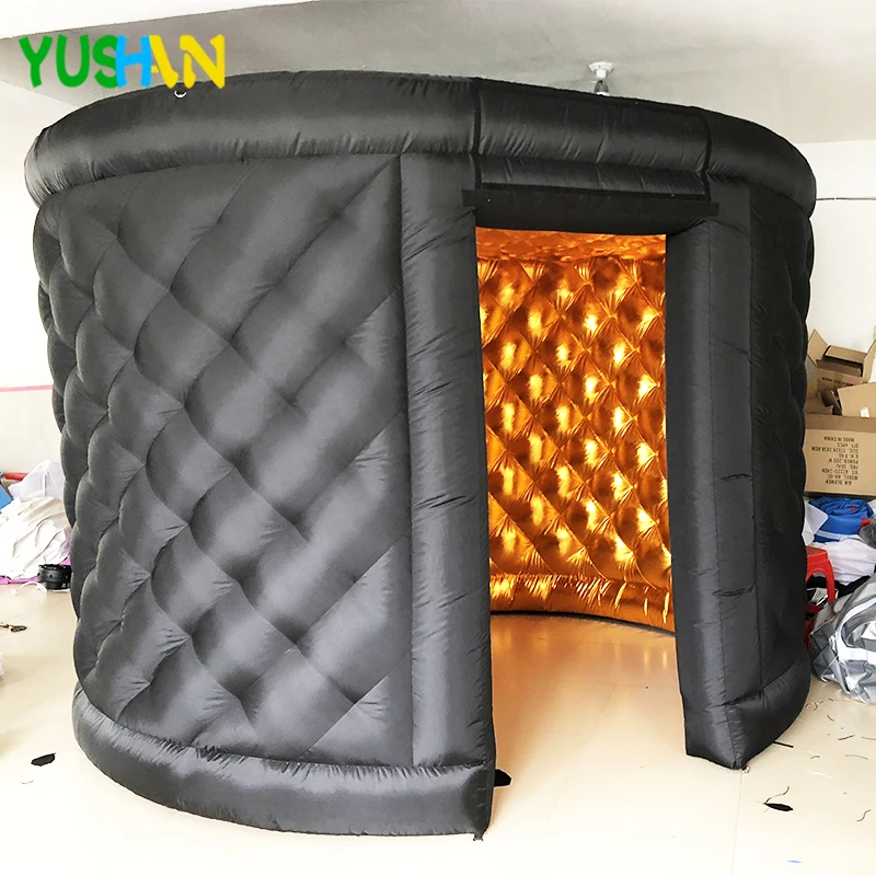 Бесплатная печать логотипа Цвета: золотистый и черный надувные овальный кейс для