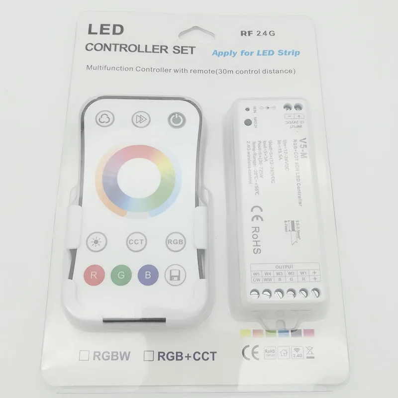 Фонарь управления светодиодной лентой RGB + CCT фонарь с дистанционным управлением 5