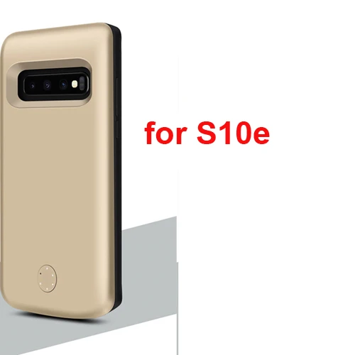 Большой емкости батарея зарядное устройство чехол для samsung Galaxy S10 S10E S10 Plus батарея чехол powerbank чехол Bateria Зарядка крышка - Цвет: S10e 5000mAh gold