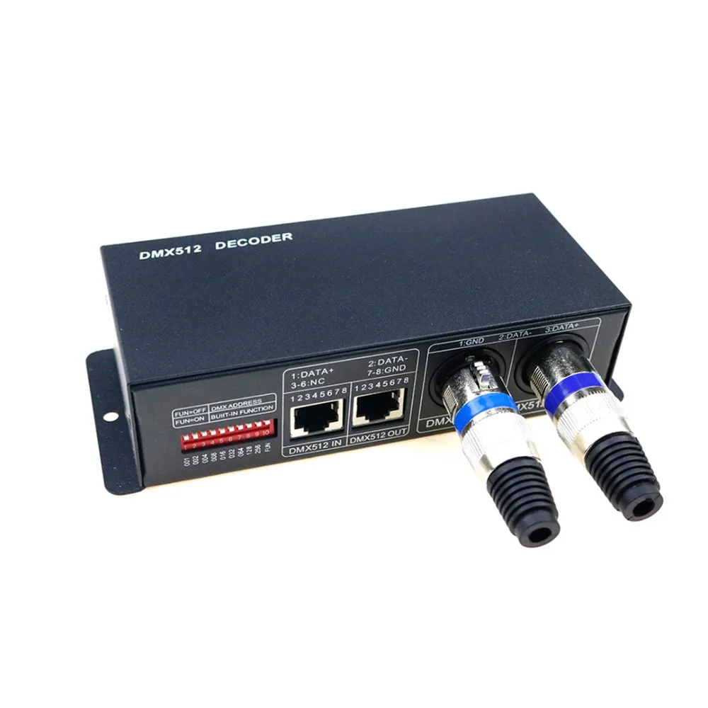 Декодер для светодиодной ленты 4 канала RGB DMX512 1 шт.|dmx512 decoder|dmx 512 decoderled controller |