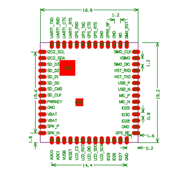 1 шт. GPRS gps модуль A9G модуль SMS голосовой беспроводной передачи данных IOT GSM