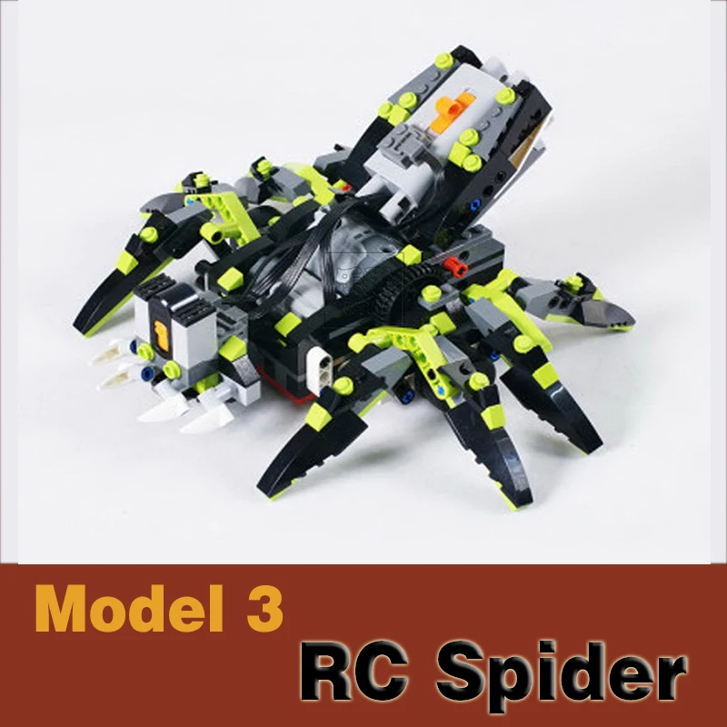 В наличии Technic 24010 дистанционного Управление крокодил динозавр паук 3in1 RC Monster 792