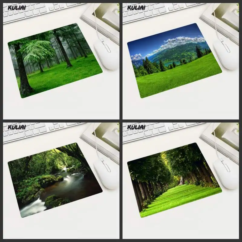 Коврик для мыши XGZ Summer Trees Flow Park View резиновый коврик ноутбука планшета можно