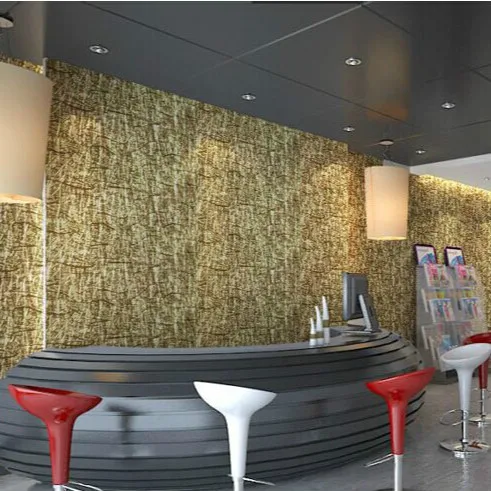 Attractive PVC Golden Foil Washable Decor Home Wallpaper For Hotel Bedroom Tv Backgroumd Living Room Fashion Wall Paper Roll|wallpaper green
