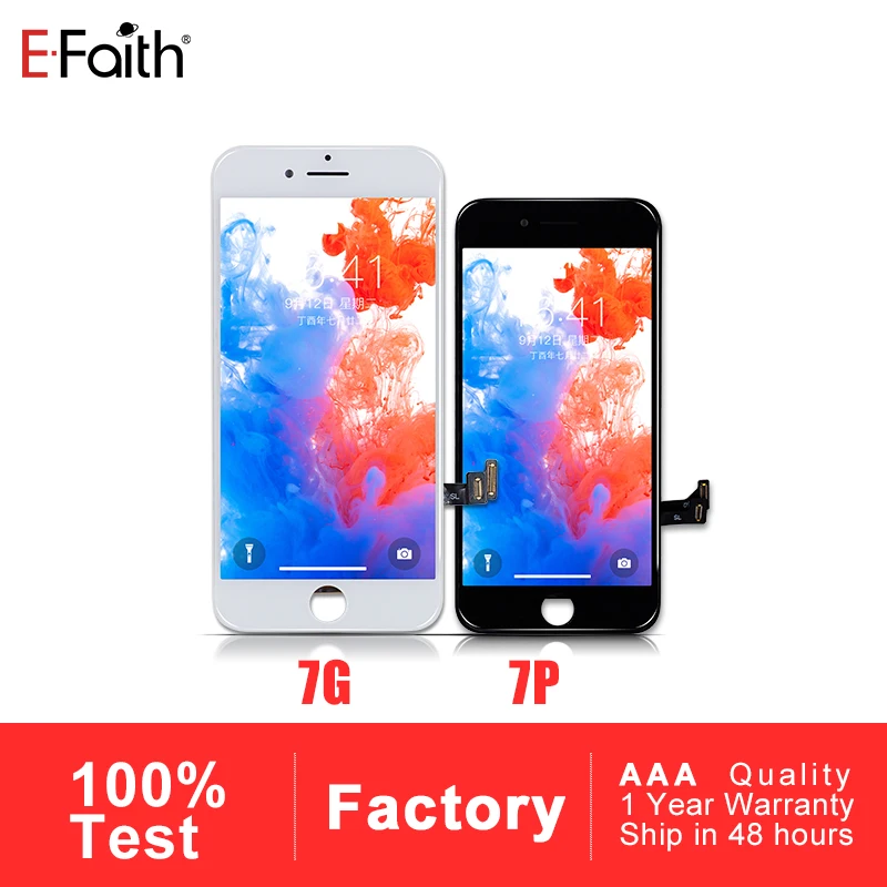 Efaith 10 шт. дисплей или ЖК для IPhone 7 iPhone Plus с сенсорным экраном дигитайзер замена в