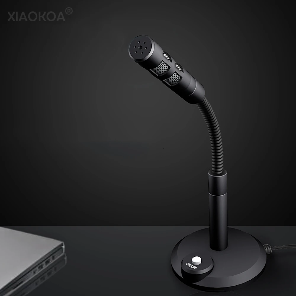 USB микрофон для компьютера, ПК, настольного ноутбука, ноутбука, кабель для записи игр, подкачки, usb конденсаторные микрофоны XIAOKOA