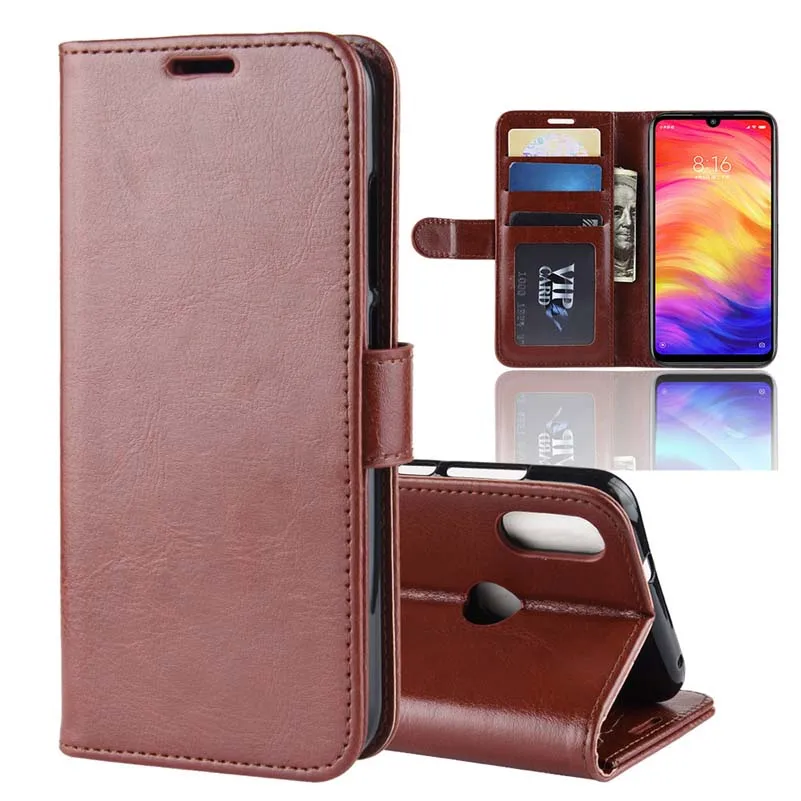 Кожаный чехол бумажник YINGHUI R64 для Xiaomi Redmi Note 7|Чехлы-портмоне| |