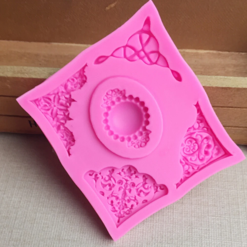 1 шт. рельефная кружевная силиконовая форма для помадки торта рукоделия