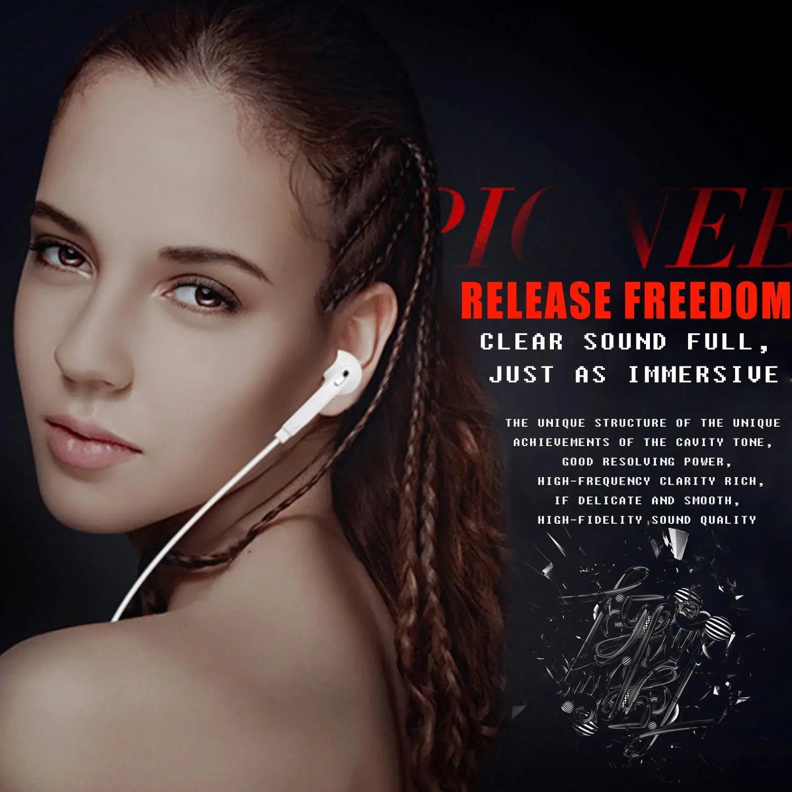 Новый сабвуфер стерео бас Универсальные наушники С микрофоном Микрофон