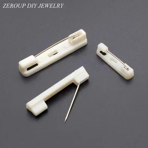 Булавки-основа для ювелирных изделий ZEROUP, молочно-белая застежка-основа, принадлежности для бижутерии, 40 шт.