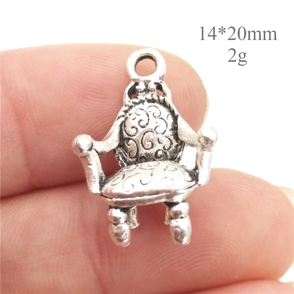 Оптом 30 цинковый сплав винтажные стильные подвески на стулья античные