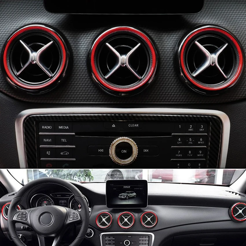 Для Mercedes Benz A B CLA GLA Class W176 W246 W117 X156 консоль приборная панель украшение на