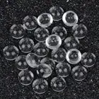 Высококачественные круглые полусферические Прозрачные Стеклянные Кабошоны, 50 шт.лот, 12 мм