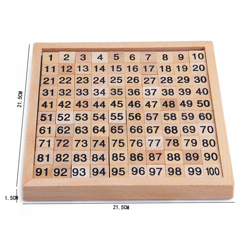 Материалы Монтессори Обучающие деревянные игрушки 1 100 цифр Когнитивная