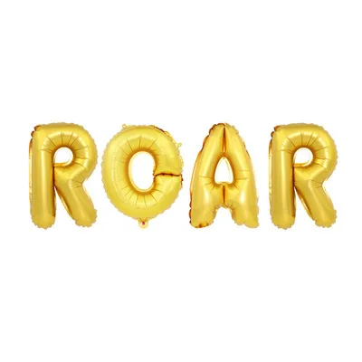 1set GD ROAR(16inch) Вечерние воздушные шары в виде динозавра, украшения на день рождения, единорога, товары для вечеринок в стиле Юрского периода, вечерние балоны, детские игрушки - Цвет: 1set GD ROAR(16inch)
