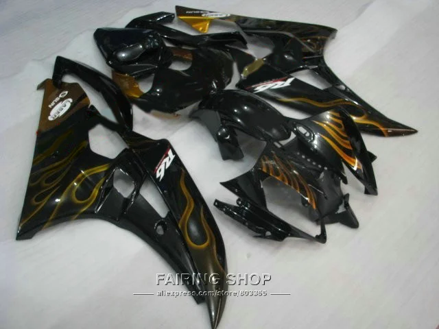 Пластиковые обтекатели под давлением для Yamaha R6 06 07 комплект обтекателей кузова с