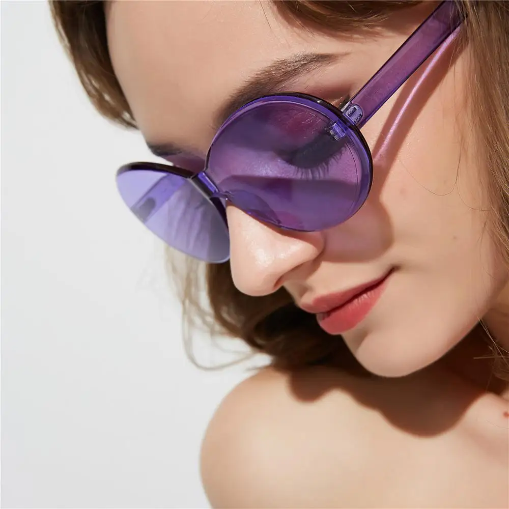 Женские солнцезащитные очки NX фиолетовые в квадратной оправе роскошные