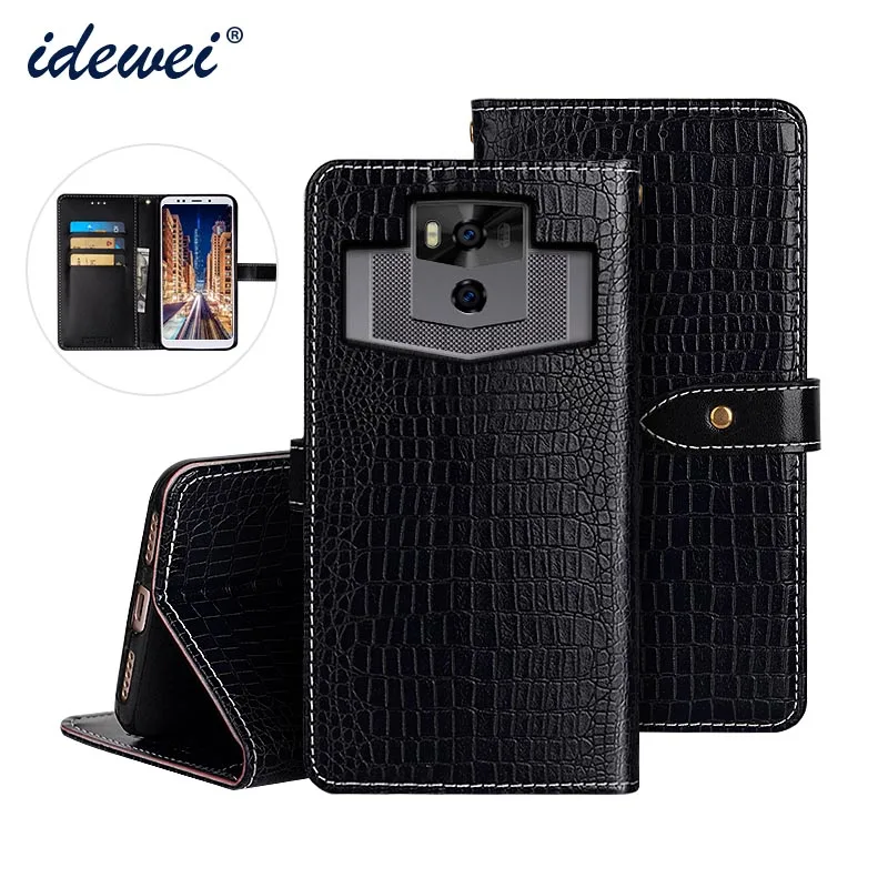 Ulefone power 5 Чехол, Роскошный кожаный флип-чехол для Ulefone power 5, защитный чехол для телефона с крокодиловой текстурой
