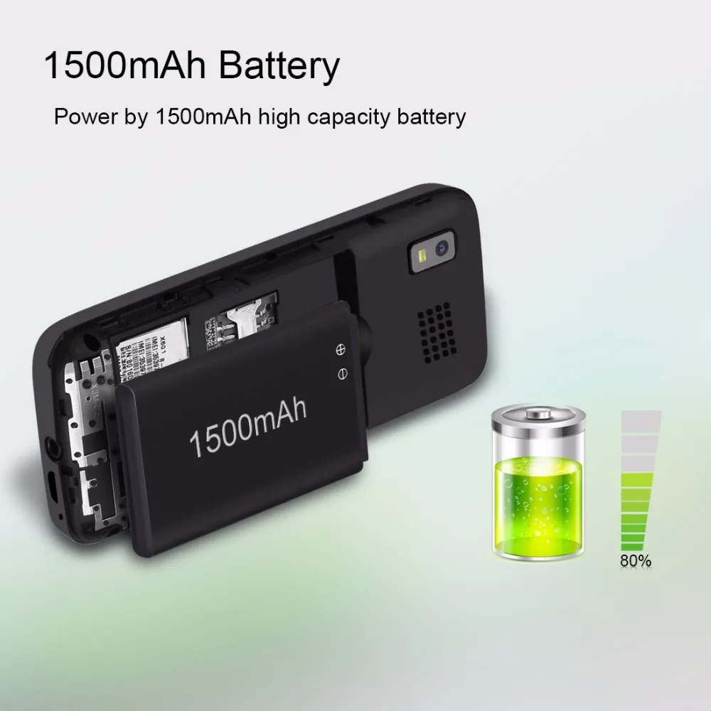 Оригинал Haweel X1 Сотовый Телефон Русская Клавиатура 2.4 дюймов Dual SIM мобильные