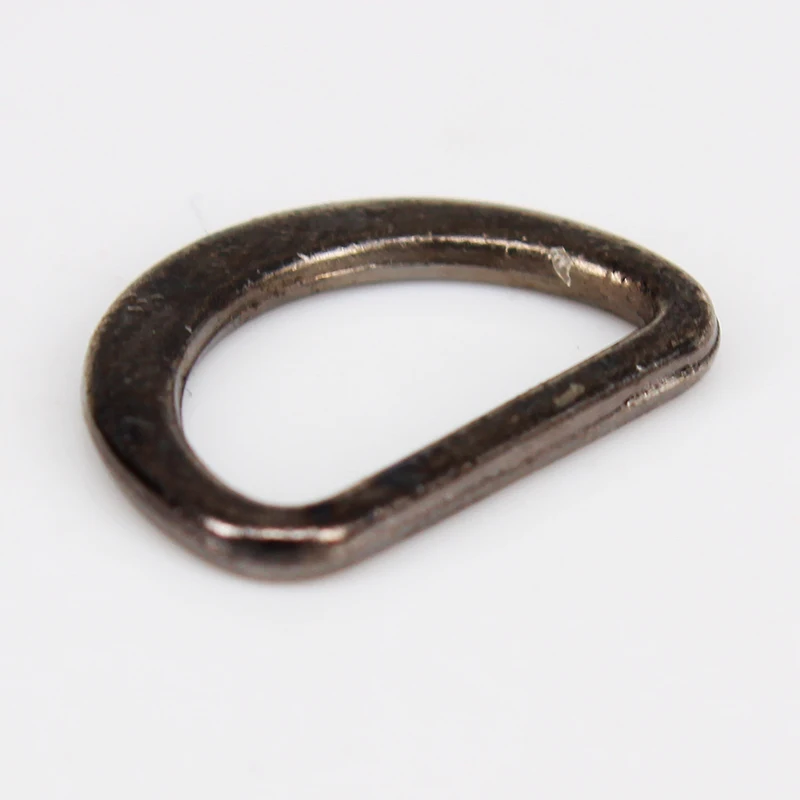 200 шт 13 мм черный пистолет сплав D Кольцо Регулируемая пряжка для ремня крепеж