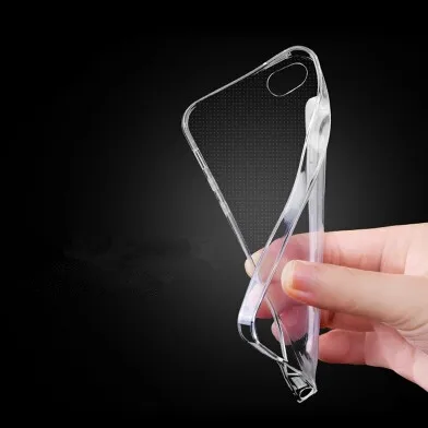 Мягкая Высокая Прозрачный Ультра-тонкий ТПУ Телефон Случае Для iPhone 5 5s 5S SE 6 S плюс s
