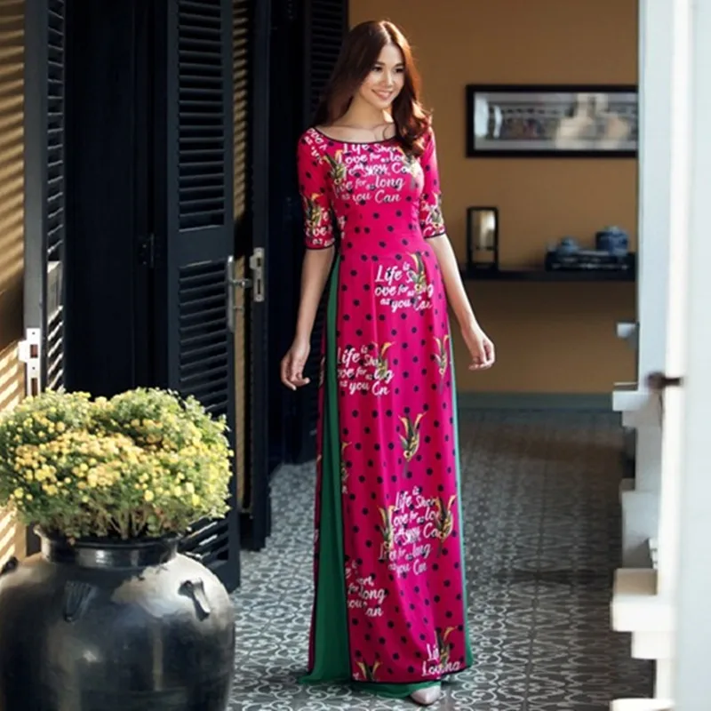 Aodai вьетнамская одежда cheongsam aodai вьетнамское платье вьетнамское традиционное платье cheongsam Современное женское aodai ao-dai