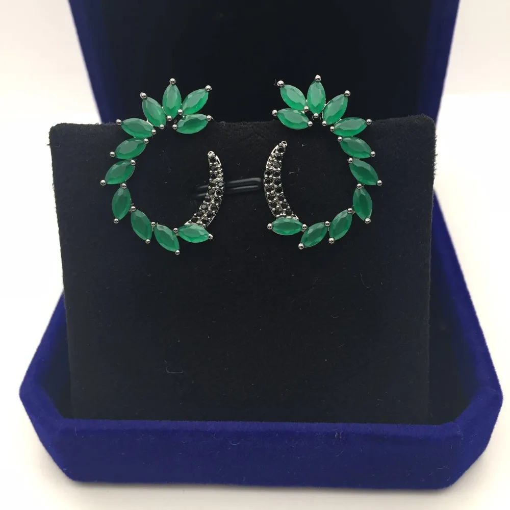 Серьги гвоздики женские медные с фианитом Размер 2 7 * ширина см|fashion stud earrings|stud